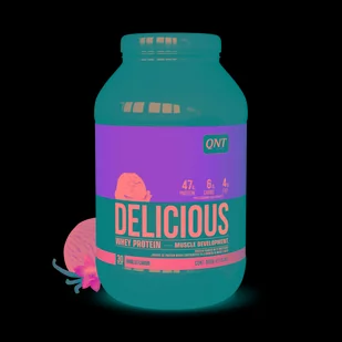 QNT - Delicious Whey Protein - 908 g wanilia - Odżywki białkowe - miniaturka - grafika 1