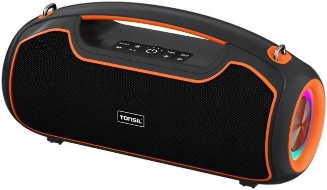 Głośnik przenośny Tonsil Beat Bluetooth 60W czarny błyszczący