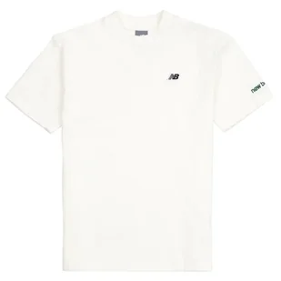 Koszulka New Balance LAKB0076SST - biała - Koszulki sportowe damskie - miniaturka - grafika 1