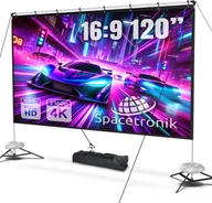 Ekrany projekcyjne - Przenośny ekran projekcyjny 120'' 4K Spacetronik - miniaturka - grafika 1