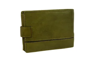 Portfel Męski Skórzany EL FORREST Skóra Licowa Poziomy Z Zapięciem Z Zapinką Wewnątrz OLIWKOWY 892 12 12,5 x 9,5 x 3 [cm] - Portfele - miniaturka - grafika 5