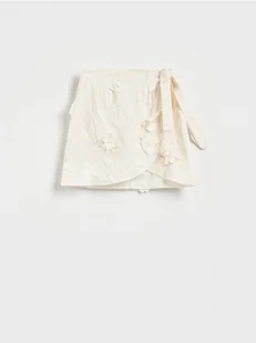 Reserved - Krótki sarong - złamana biel - Swetry damskie - miniaturka - grafika 1