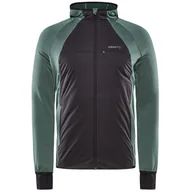 Bluzy sportowe męskie - Męska bluza Craft ADV Hybrid Rozmiar: L / Kolor: zielony/czarny - miniaturka - grafika 1