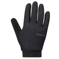 Rękawiczki rowerowe - Rękawiczki rowerowe SHIMANO Explorer (rozmiar S) Czarny - miniaturka - grafika 1