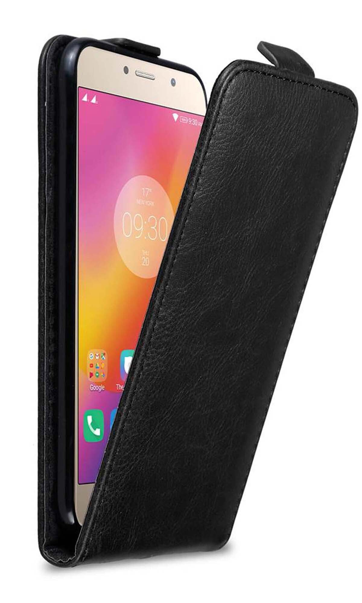 Cadorabo pokrowiec ochronny do Lenovo P2 w kolorze czarnym etui z klapką pokrowiec na telefon komórkowy