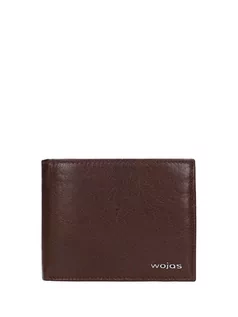 Portfele - Wojas Skórzany portfel w kolorze brązowym - (S)12 x (W)9,5 x (G)2,5 cm - grafika 1