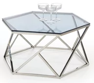 Ławy i stoliki kawowe - Ława szklana CRISTINA dymiony / chrom - miniaturka - grafika 1