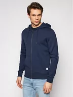 Bluzy męskie - Jack&Jones Bluza Basic 12181901 Granatowy Regular Fit - miniaturka - grafika 1