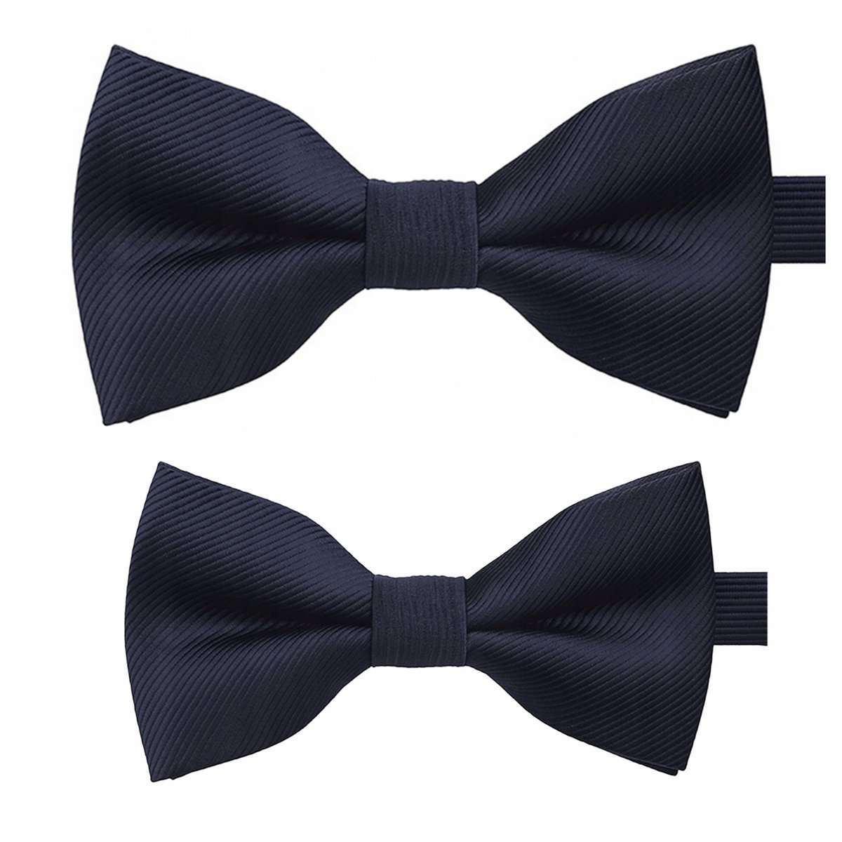 Zestaw muszek dla taty i syna - granatowe