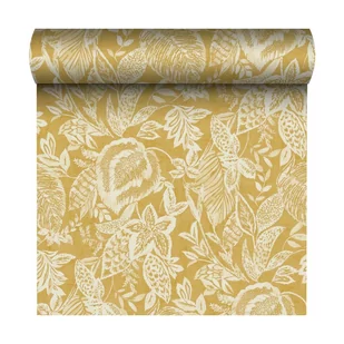 Tapeta Vinstra 171802 liście żółta winylowa na flizelinie - Tapety - miniaturka - grafika 1