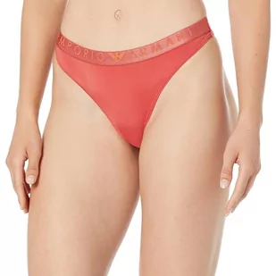 Emporio Armani Damskie majtki typu stringi z mikrofibry, Cynamon, L - Majtki damskie - miniaturka - grafika 1