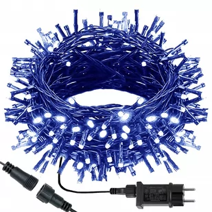 Lampki choinkowe 300 LED 15 m niebieskie zewnętrzne oświetlenie świąteczne - Oświetlenie świąteczne - miniaturka - grafika 1
