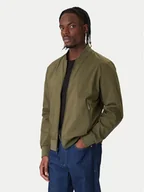 Kurtki męskie - Calvin Klein Kurtka bomber LV040FM512 Khaki Regular Fit - miniaturka - grafika 1