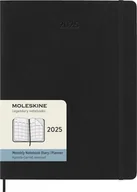 Kalendarze - Moleskine Kalendarz 2025 Czarny Extra Large Soft Monthly (19X25) - miniaturka - grafika 1