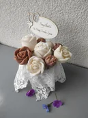 Świece - Box mały ślubny bukiet świec sojowych - miniaturka - grafika 1