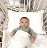 Pościel dla dzieci - Pościel kremowa dla dzieci i młodzieży z rantem 100% bawełna - miniaturka - grafika 1