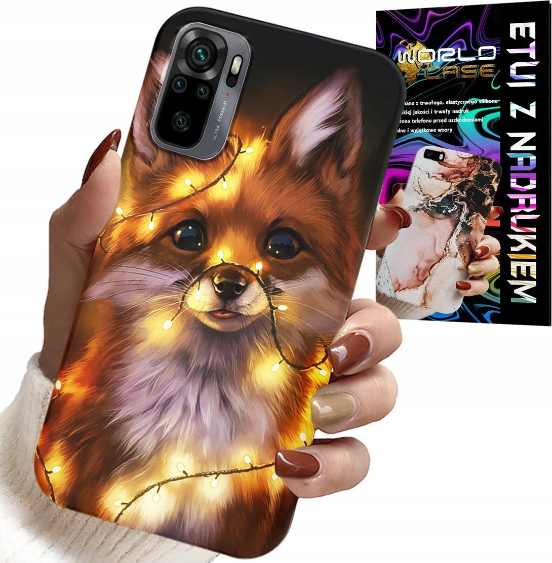 ETUI DO XIAOMI NOTE 10 / 10S - SŁODKI LISEK ZWIERZĘTA LEŚNE CASE +SZKŁO