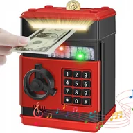 Skarbonki - SEJF DLA DZIECI BANKOMAT O Dużej ELEKTRONICZNY SKARBONKA NA PIN WPŁATOMAT - miniaturka - grafika 1