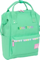Plecaki - Casualowy plecak Benetton benetton zielony - miniaturka - grafika 1