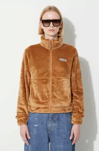 Columbia bluza Fireside damska kolor brązowy gładka - Bluzy damskie - miniaturka - grafika 1