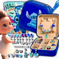 Prace ręczne dla dzieci - ZESTAW KORALIKÓW DO ROBIENIA BRANSOLETEK BIŻUTERII STITCH LILO STICH - miniaturka - grafika 1