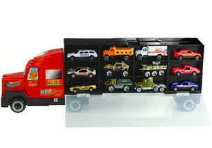 Duża Ciężarówka z Resorakami Walizka 12 Autek - Samochody i pojazdy dla dzieci - miniaturka - grafika 5