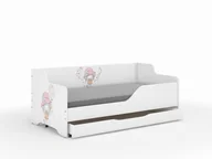 Łóżeczka i kojce - Łóżko dziecięce LILU 160x80 DZIEWCZYNKA Z BALONIKIEM- kompet - miniaturka - grafika 1