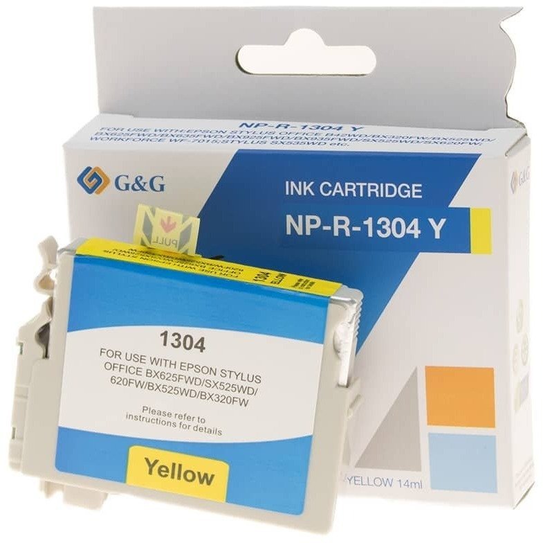 G&G kompatybilny ink / tusz z C13T13044012, NP-R-1304Y, yellow, 765s