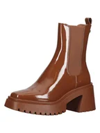 Botki damskie - Steve Madden Skórzane sztyblety w kolorze jasnobrązowym - miniaturka - grafika 1