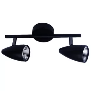Reflektorek ścienno-sufitowy LIGHT PRESTIGE Cortino, czarny, 5W, 10x27cm - Lampy ścienne - miniaturka - grafika 1