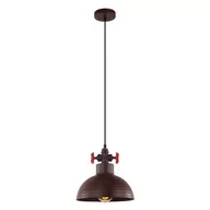 Lampy sufitowe - Italux LAMPA wisząca SCRULO MDM-2794/1 RUST industrialna OPRAWA metalowa ZWIS IP20 zawory rdza - miniaturka - grafika 1