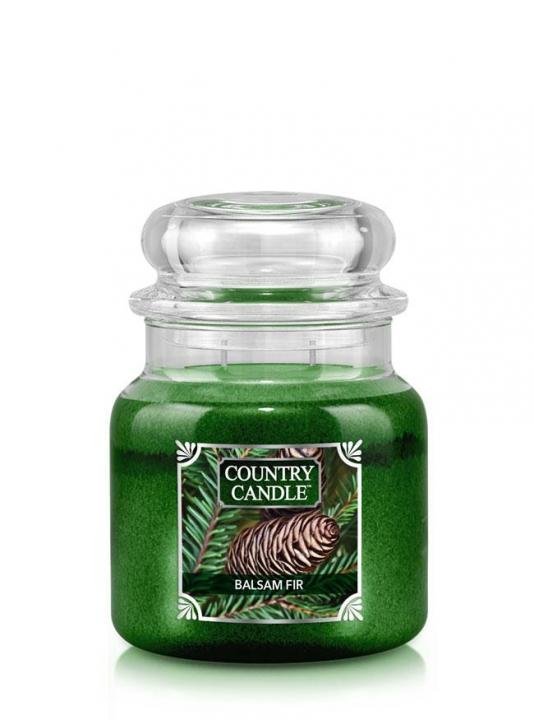 Świeca zapachowa COUNTRY CANDLE Balsam Fir, średni słoik, 453 g, 2 knoty
