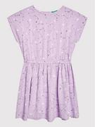 Sukienki i spódniczki dla dziewczynek - Benetton United Colors Of Sukienka letnia 49RUCV009 Fioletowy Regular Fit - miniaturka - grafika 1