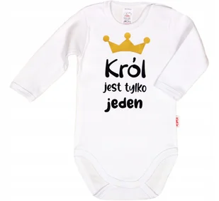 BODY NAPIS nadruk KRÓL JEST TYLKO JEDEN r 62 KLEKLE - Body dla niemowląt - miniaturka - grafika 1