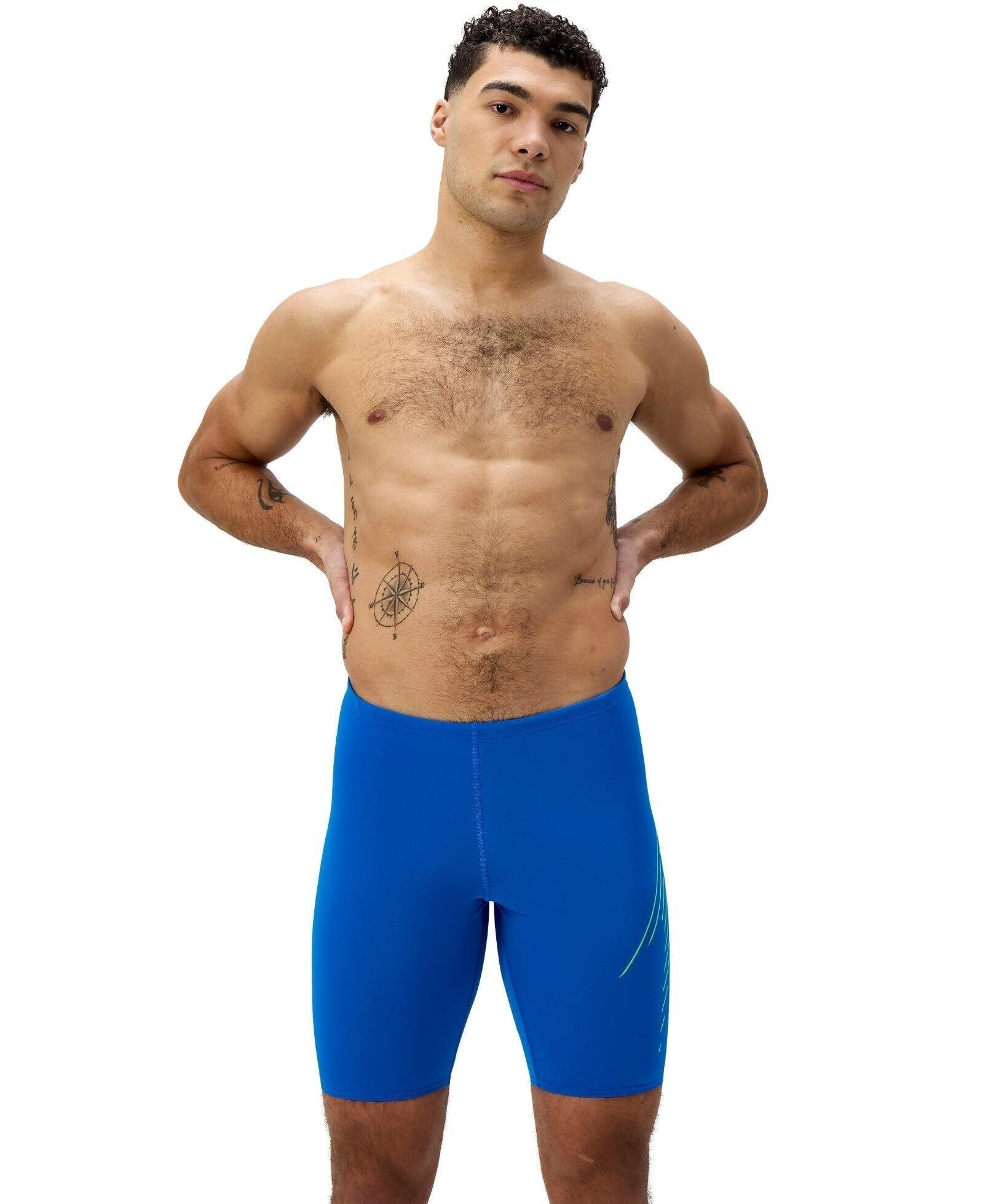 Speedo Męskie Bokserki kąpielowe HYPERBOOM PLMT JAM