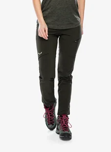 Spodnie damskie Salewa Puez DST Cargo Pants - dark olive - Spodnie narciarskie - miniaturka - grafika 1