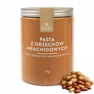 Słodkie kremy i masła - KREM MASŁO ORZECHOWE 100% DESEO PASTA Z ORZECHÓW ARACHIDOWYCH 1kg 1000g - miniaturka - grafika 1