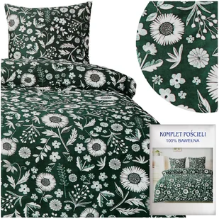 Pościel 200 x 220 3cz Satyna Bawełniana nr A1800 - Pościel - miniaturka - grafika 1