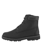 Botki damskie - Timberland Skórzane botki "Courma" w kolorze czarnym - miniaturka - grafika 1