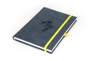 PELIKAN Notes książkowy kratka Nubuk niebieski Ż18 - Planery - miniaturka - grafika 1