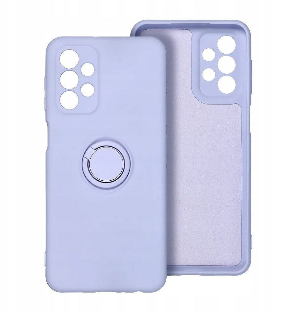 Futerał SILICONE RING do SAMSUNG S25 Edge fioletowy