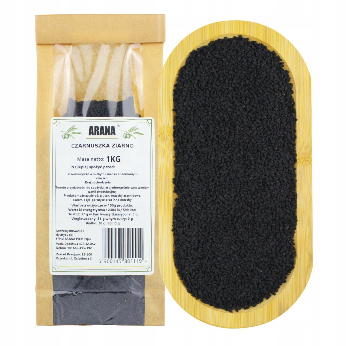 CZARNUSZKA ZIARNO 1 kg naturalna wysoka jakość