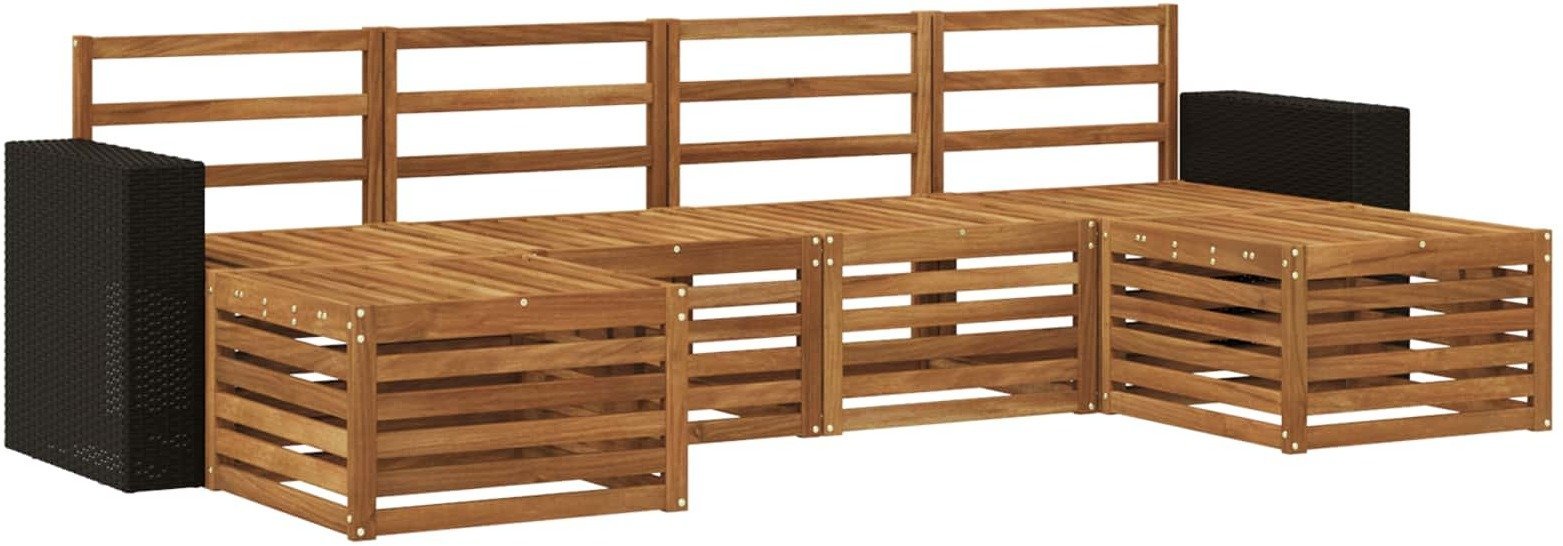 vidaXL Zestawy sof 6 pcs naturalny Lite Drewno Akacji 3384690