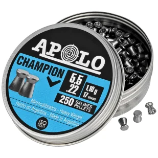 Śrut Apolo Champion 5.5 mm, 250 szt. 1.10g/17.0gr (19501) - Amunicja do wiatrówek - miniaturka - grafika 2