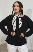 Swetry damskie - Klasyczny sweter oversize w kolorze czarnym Mirra, Kolor czarny, Rozmiar Oversize, KAMEA - Primodo.com - miniaturka - grafika 1
