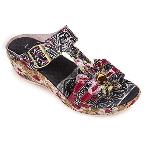 Laura Vita Facrdoto 06 klapki damskie, Czarny Noir Noir Noir, 37 eu