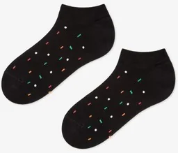 Stopki męskie czarne w geometryczny kolorowy wzór Geometric Marilyn - Skarpetki męskie - miniaturka - grafika 1