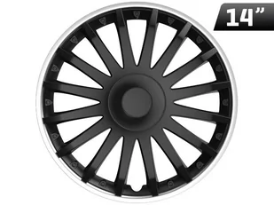 Kołpak Crystal Silver Ring / Black 14``, 1 Szt. - Kołpaki samochodowe - miniaturka - grafika 1