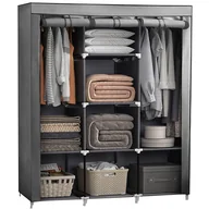 Szafy - MATERIAŁOWA SZAFA TEKSTYLNA SKŁADANA GARDEROBA XL - miniaturka - grafika 1