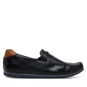 Mokasyny męskie - Mokasyny Bugatti 325-A2X6G-4000-4100 Granatowy - miniaturka - grafika 1